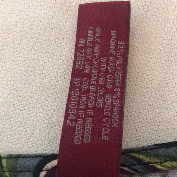 GITANO Gorgeous Colorful Top in Purple Green Gray and Black SIZE 14/16 W - Picture 8 of 8